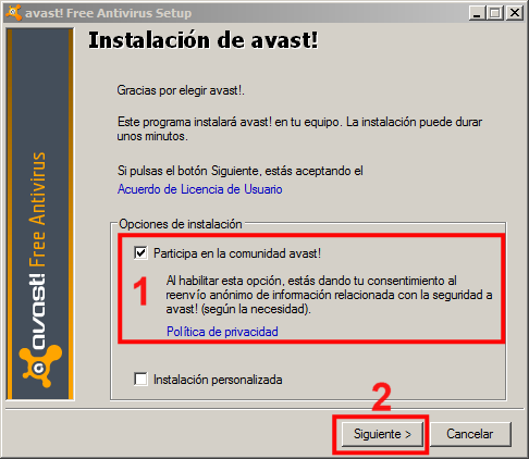 Instalación Avast 02